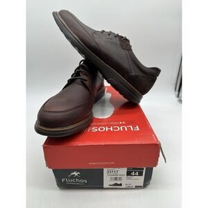 Tried On Fluchos Thunder: Brown Leather Lace-Up Shoes For Men Sz 44 US 11